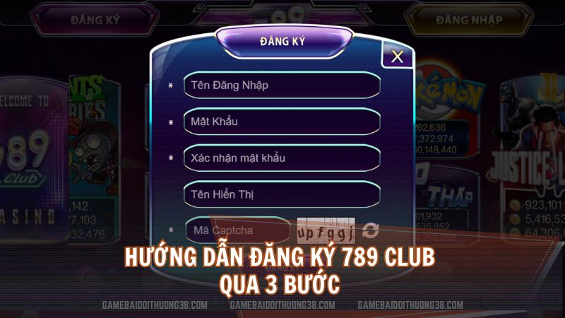 Hướng dẫn đăng ký 789 Club qua 3 bước 