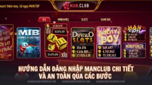 hướng dẫn đăng nhập Man Club