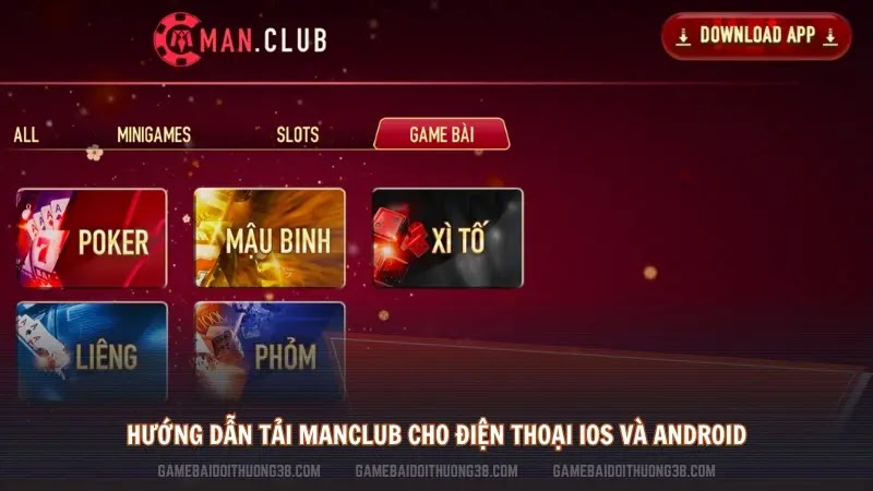 Hướng dẫn tải Manclub cho điện thoại IOS và Android