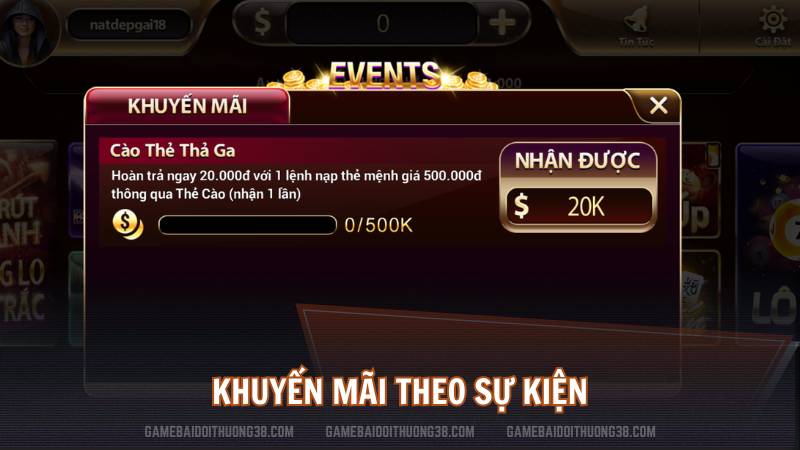 Khuyến mãi theo sự kiện
